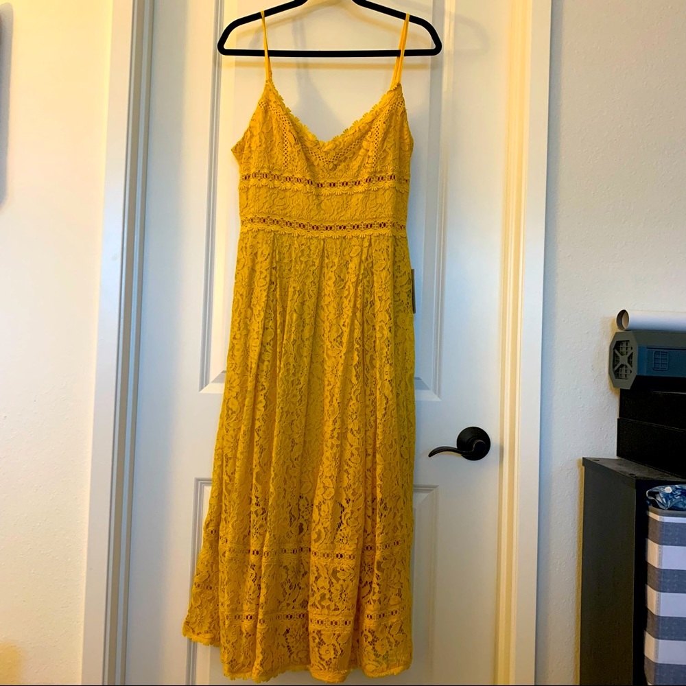 Spaghetti Strap Lace Dress Sz L